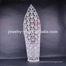 2015 new design large tall pageant crown tiaras for women